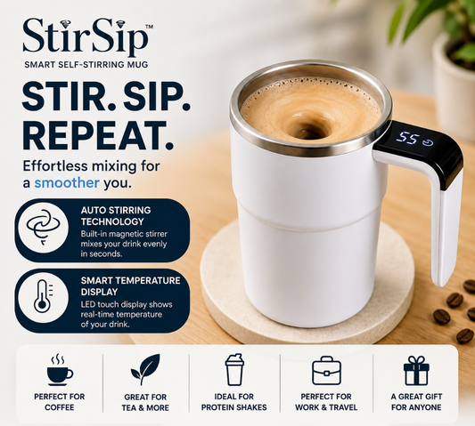 StirSip™ Smart Self-Stirring Mug