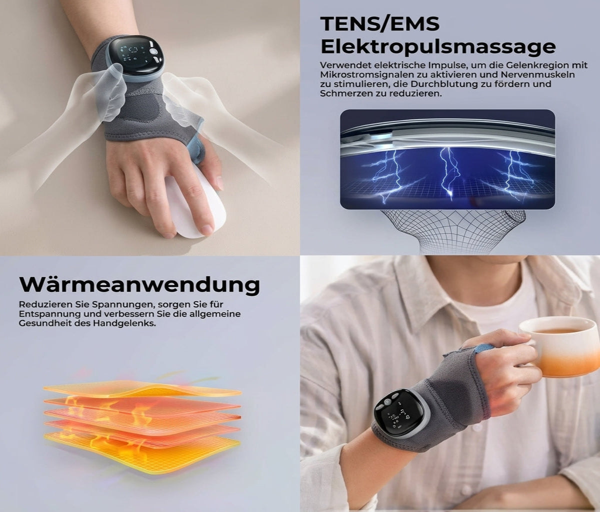 EMS Wrist Guard Wrist Support Brace Smart Heating
