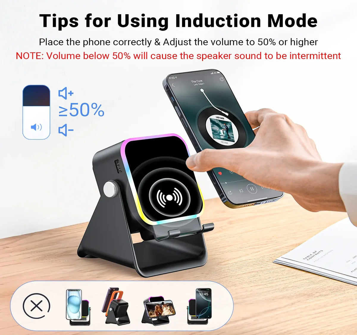 ChargeDock Speaker Stand