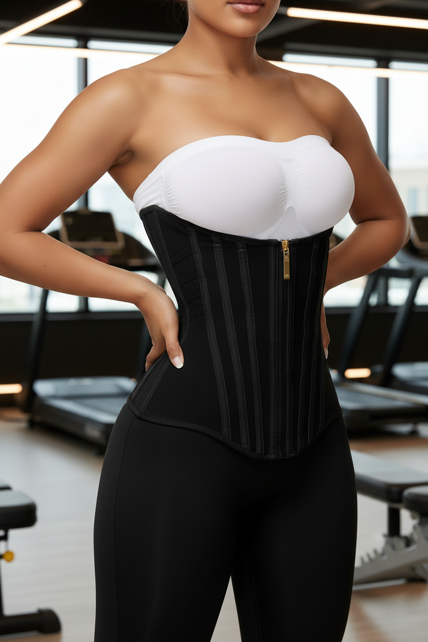 Black Waist Cincher - Lifestyle Gym Style