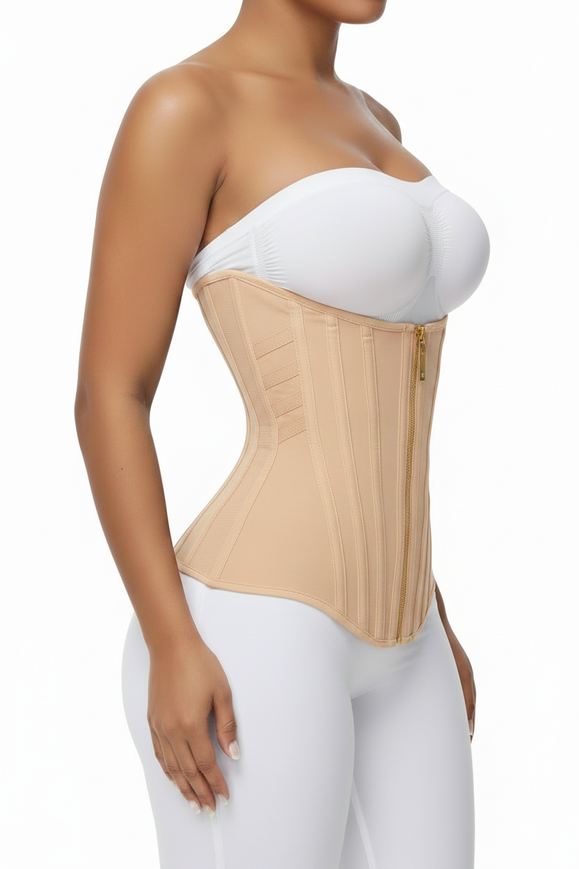 Nude Waist Cincher - Side Angle