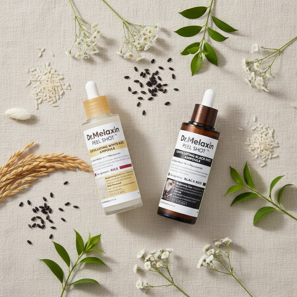 RiceGlow Essence Flatlay